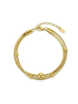 Victoria Walls Bracciale Norevia Gold VWB260718G con doppia placcatura in oro donna