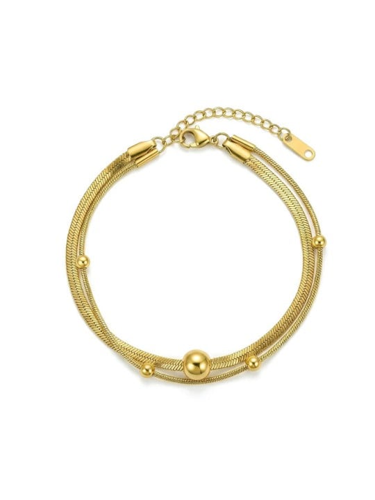 Victoria Walls Bracciale Norevia Gold VWB260718G con doppia placcatura in oro donna