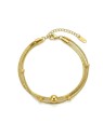Victoria Walls Bracciale Norevia Gold VWB260718G con doppia placcatura in oro donna