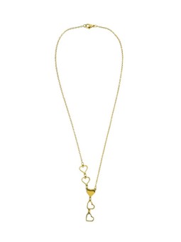 Emily Westwood Collana placcata oro con cuori Celera Gold EWN260623G donna