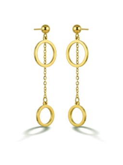 Victoria Walls Orecchini lunghi placcati in oro Gold Aureole VWE260592G donna