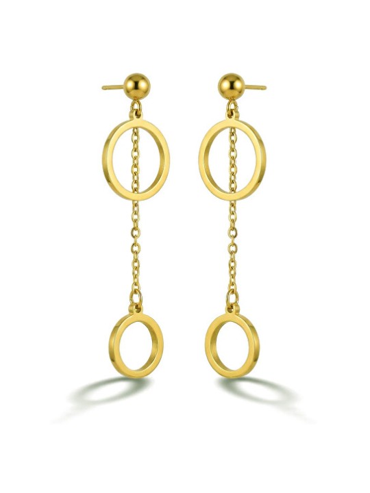 Victoria Walls Orecchini lunghi placcati in oro Gold Aureole VWE260592G donna