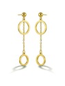 Victoria Walls Orecchini lunghi placcati in oro Gold Aureole VWE260592G donna