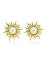 Victoria Walls Orecchini placcati oro Sole con perla Elmora Gold VWE260670G donna