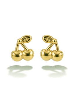 Victoria Walls Orecchini giocosi placcati in oro Cherry Gold VWE260763G donna
