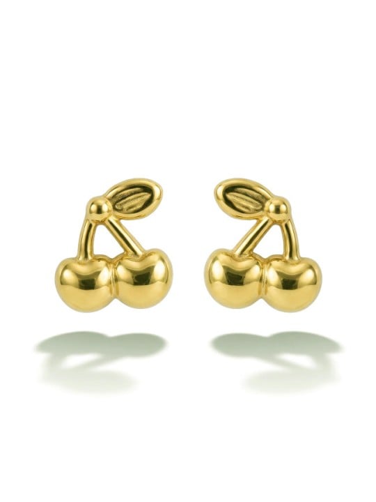 Victoria Walls Orecchini giocosi placcati in oro Cherry Gold VWE260763G donna
