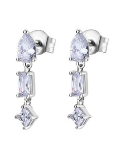 Rosato Orecchini pendenti in argento con zirconi cubici Gemma RZGE28 donna