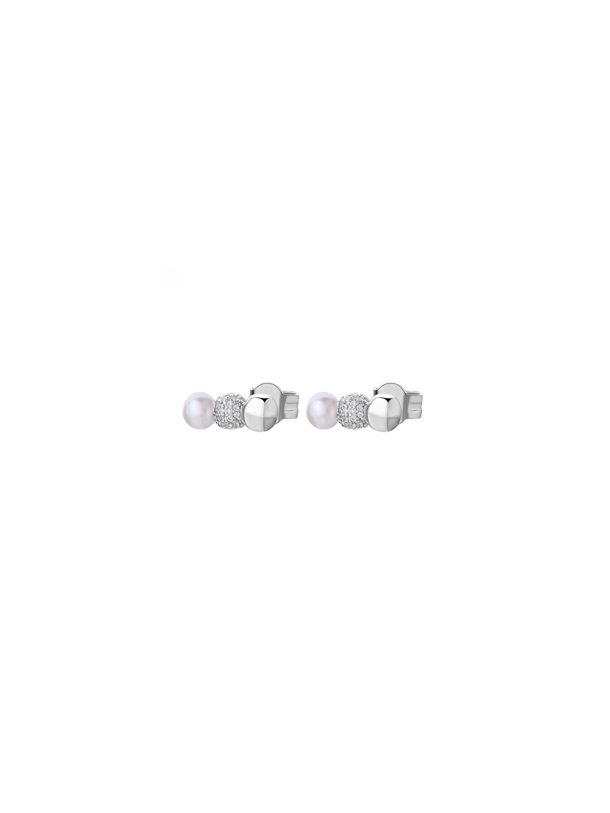 Rosato Orecchini lunghi in argento con zirconi e perle Azzurra RZAZ023 donna