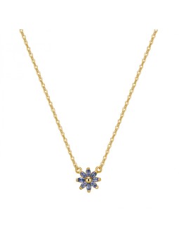 Rosato Incantevole collana a forma di fiore placcata in oro con zirconi Gaia RZGA63 donna