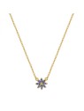 Rosato Incantevole collana a forma di fiore placcata in oro con zirconi Gaia RZGA63 donna