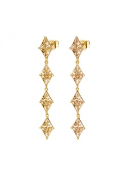 Rosato Orecchini di lusso con zirconi color champagne Vittoria RZVT26 donna