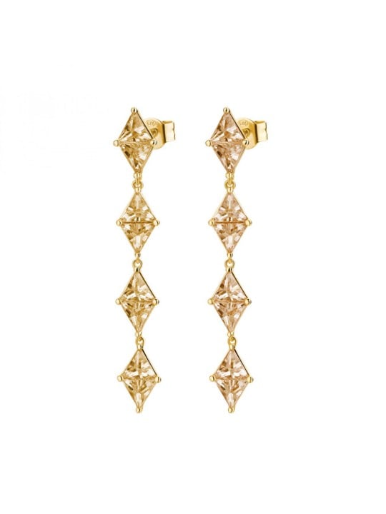Rosato Orecchini di lusso con zirconi color champagne Vittoria RZVT26 donna