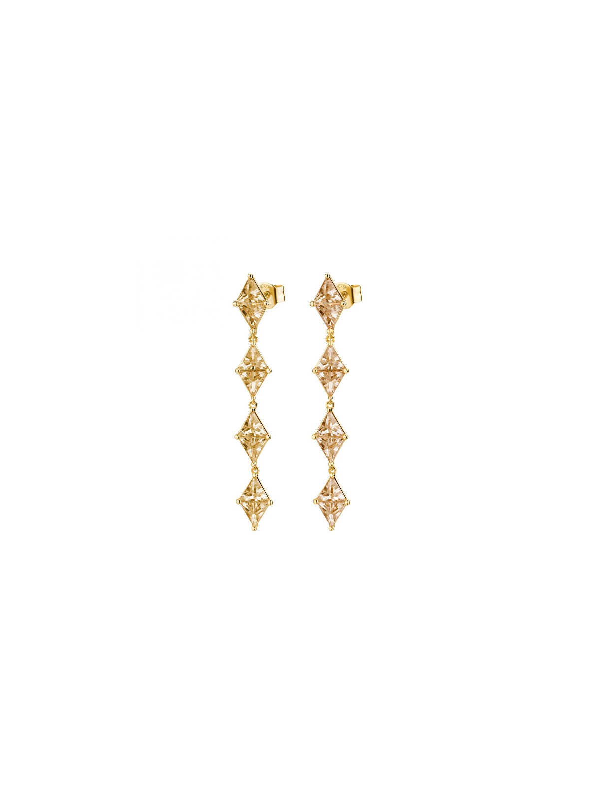 Rosato Orecchini di lusso con zirconi color champagne Vittoria RZVT26 donna