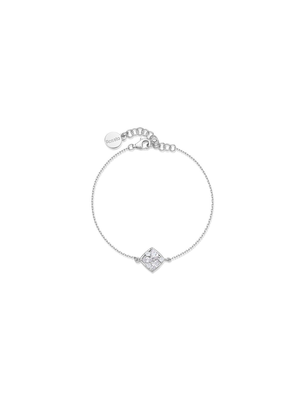 Rosato Affascinante bracciale in argento con zirconi cubici Gemma RZGE19 donna