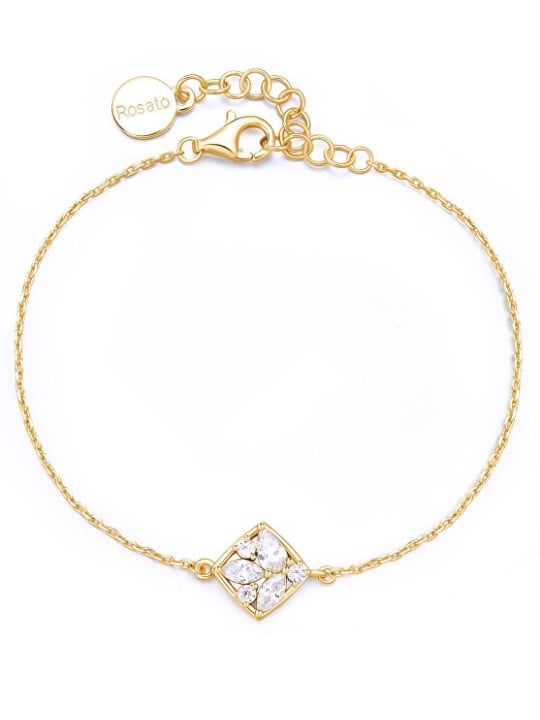 Rosato Bracciale da donna placcato oro con zirconi cubici Gemma RZGE20 donna