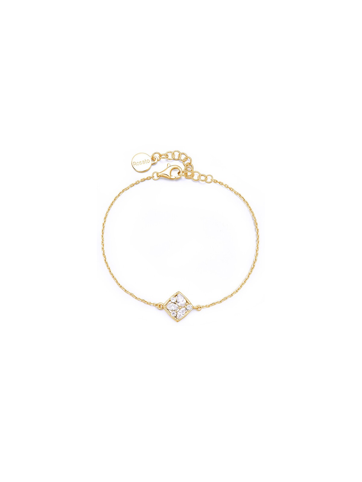Rosato Bracciale da donna placcato oro con zirconi cubici Gemma RZGE20 donna
