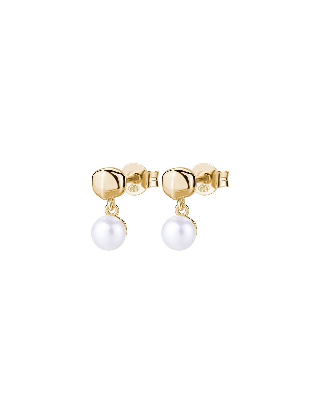 Rosato Orecchini placcati in oro con vera perla Azzurra RZAZ028 donna