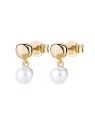 Rosato Orecchini placcati in oro con vera perla Azzurra RZAZ028 donna