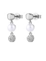 Rosato Orecchini pendenti in argento con vera perla e zirconi Azzurra RZAZ029 donna