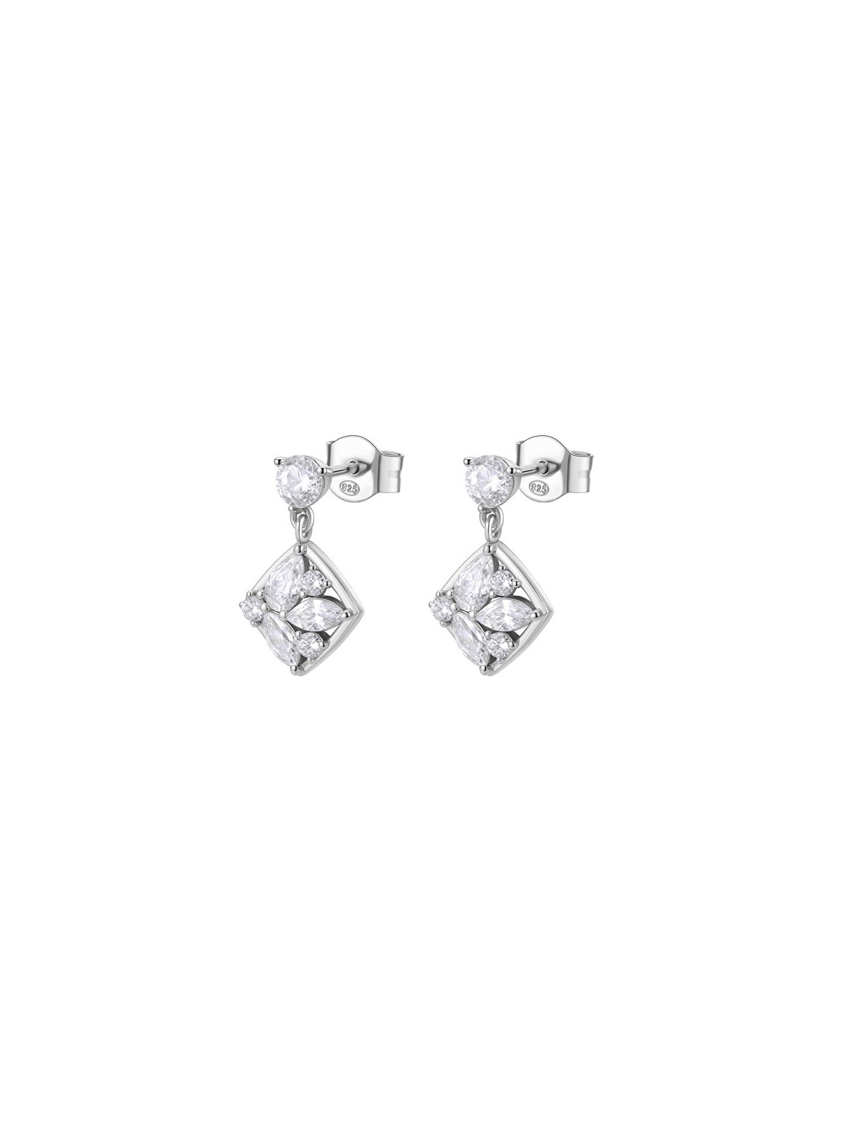 Rosato Orecchini scintillanti in argento con zirconi cubici Gemma RZGE58 donna
