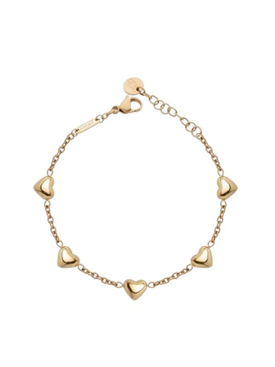 Liu Jo Bracciale a catena con cuore placcato oro Icones LJ3192 donna