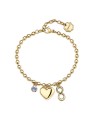 Brosway Bracciale a sfere placcato oro con ciondoli Chakra BHKLE06 donna