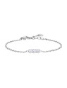 Luca Barra Elegante bracciale in acciaio con cristalli trasparenti BK2806 donna