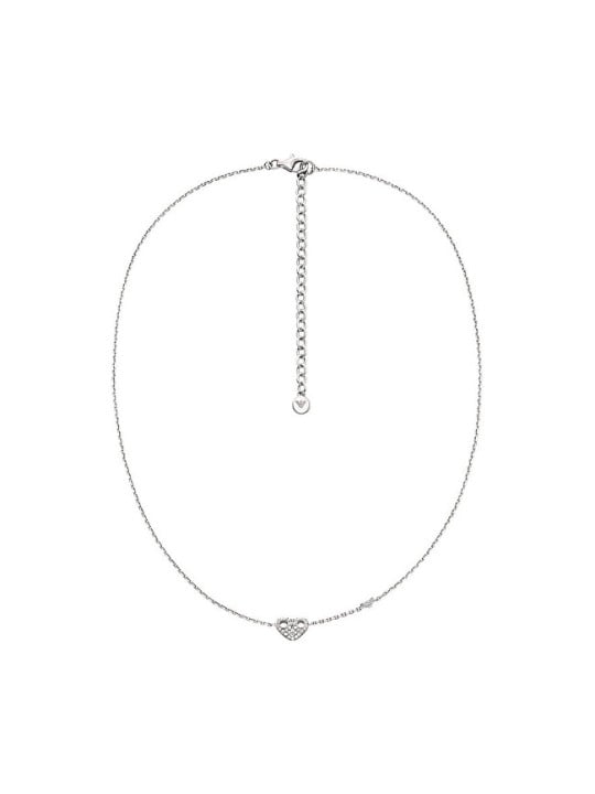 Emporio Armani Incantevole collana a forma di cuore con zirconi EG3646040 donna