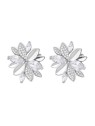 Rosato Orecchini in argento a forma di fiore con zirconi cubici Gaia RZGA56 donna