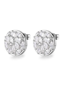 Rosato Orecchini a lobo in argento con zirconi cubici Gemma RZGE42 donna