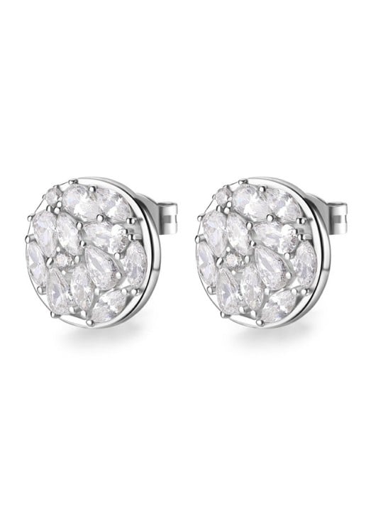 Rosato Orecchini a lobo in argento con zirconi cubici Gemma RZGE42 donna