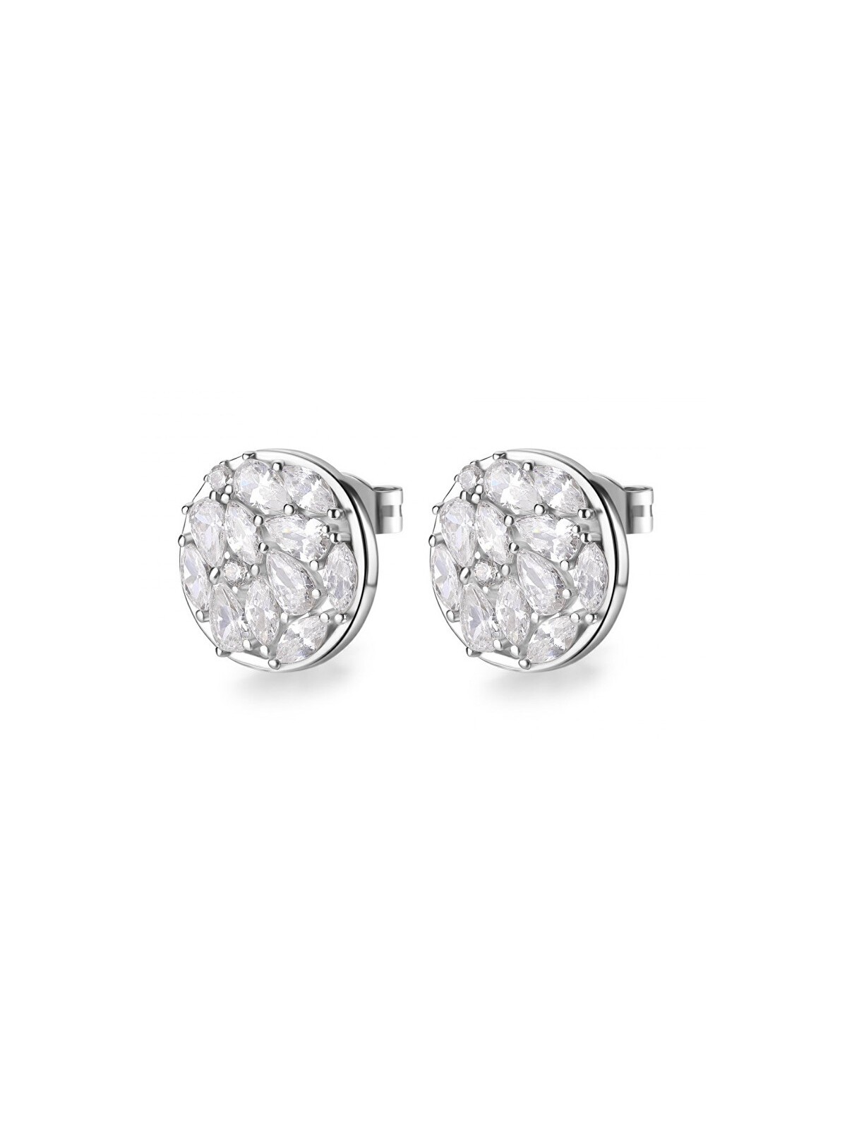 Rosato Orecchini a lobo in argento con zirconi cubici Gemma RZGE42 donna