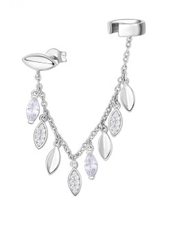 Rosato Elegante orecchino singolo in argento con zirconi Gaia RZGA54 donna