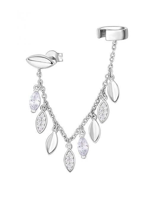 Rosato Elegante orecchino singolo in argento con zirconi Gaia RZGA54 donna