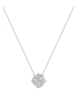 Rosato Collana in argento sterling con zirconi cubici trasparenti Gemma RZGE07 donna