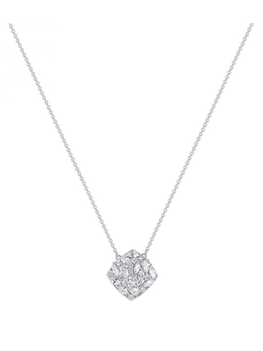Rosato Collana in argento sterling con zirconi cubici trasparenti Gemma RZGE07 donna