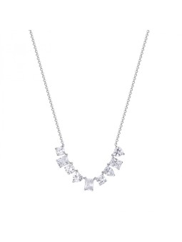 Rosato Elegante collana in argento con zirconi trasparenti Gemma RZGE04 donna