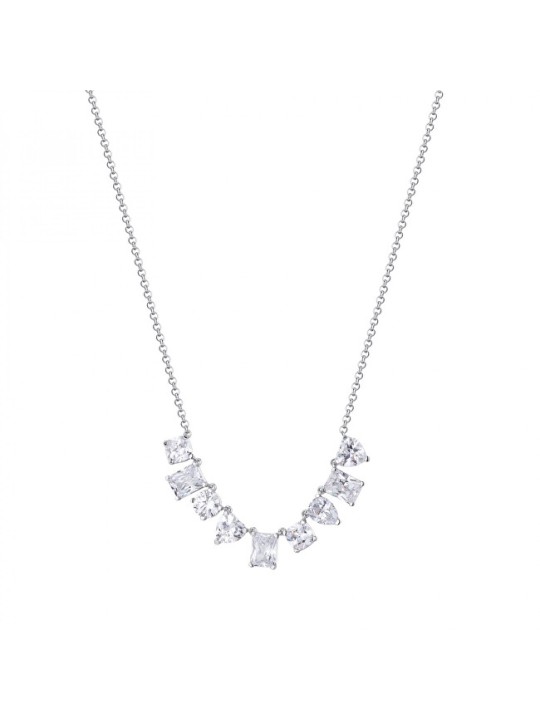 Rosato Elegante collana in argento con zirconi trasparenti Gemma RZGE04 donna