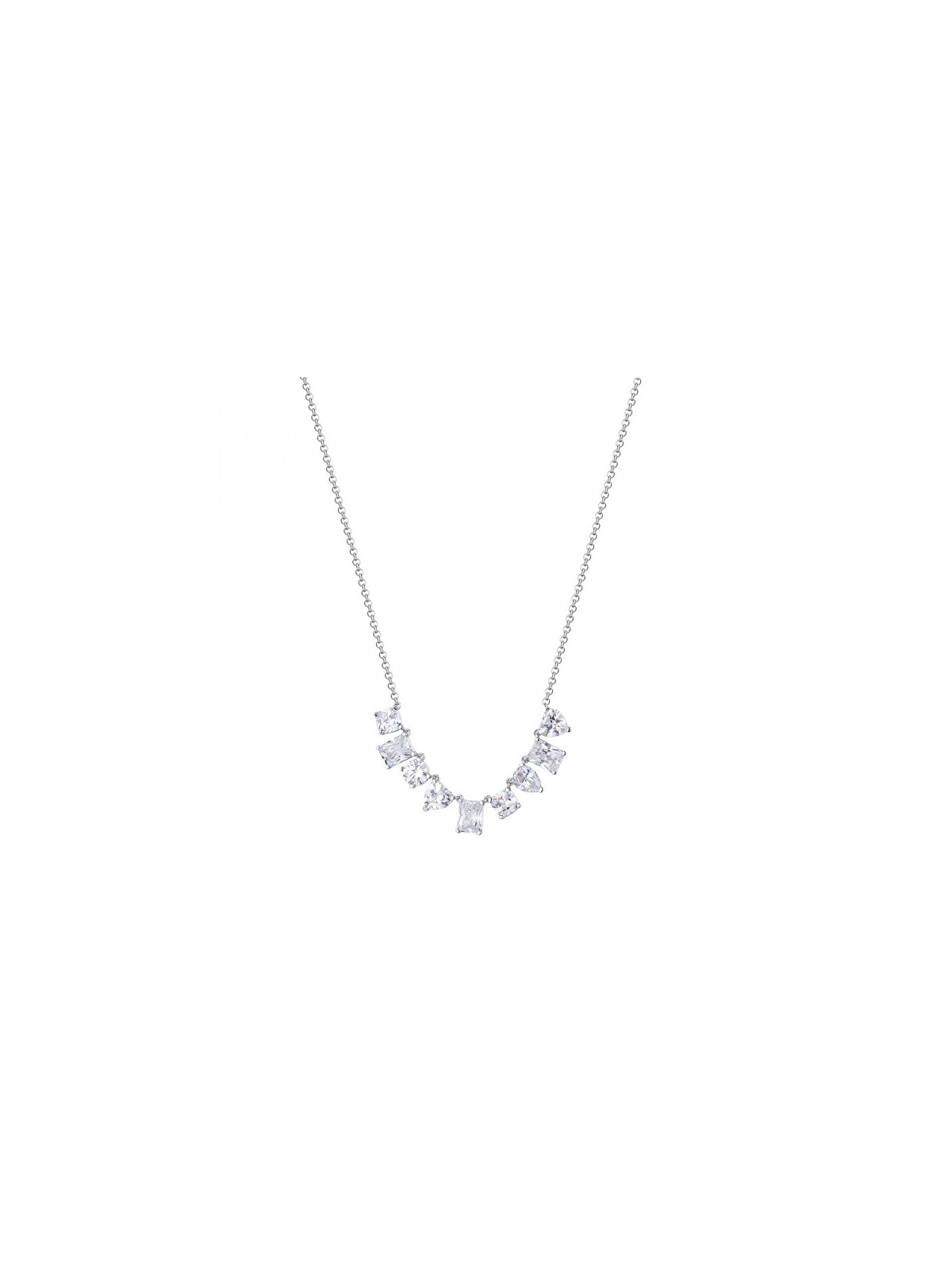Rosato Elegante collana in argento con zirconi trasparenti Gemma RZGE04 donna