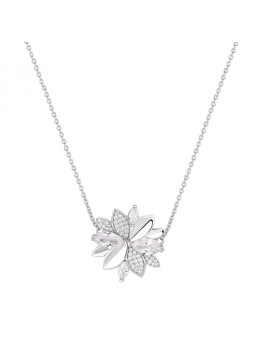 Rosato Splendida collana con fiori in argento sterling RZGA42 donna