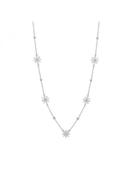 Rosato Incantevole collana da donna con fiori Gaia RZGA64 donna