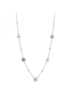 Rosato Incantevole collana da donna con zirconi colorati Gaia RZGA65 donna