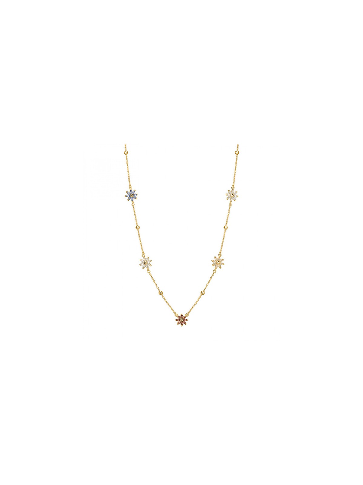 Rosato Collana da donna placcata in oro con zirconi colorati Gaia RZGA66 donna