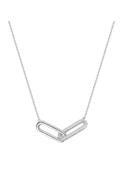 Rosato Incantevole collana in argento con zirconi Bianca RZBI60 donna