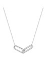 Rosato Incantevole collana in argento con zirconi Bianca RZBI60 donna