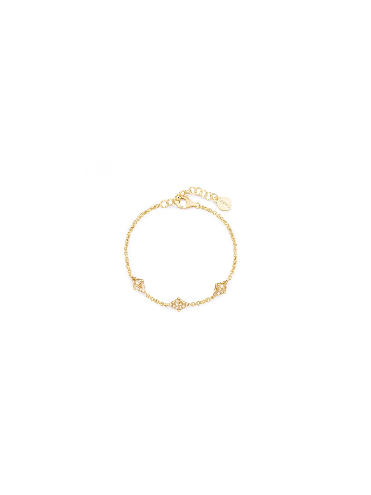 Rosato Bracciale coordinato placcato oro con zirconi cubici Vittoria RZVT12 donna