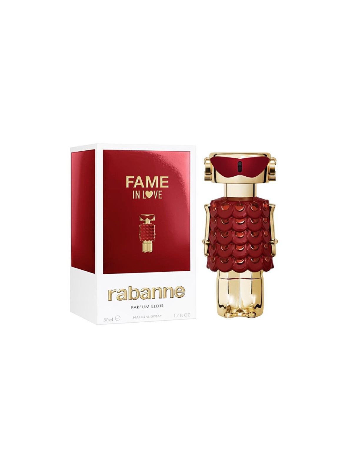 Rabanne FAME IN LOVE PARFUM ELIXIR eau de parfum vaporizzatore ricaricabile 80ml donna