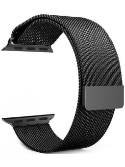 4wrist Fascetta Milan in acciaio per Apple Watch - Nera 42/44/45 mm unisex