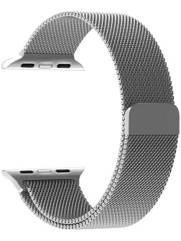 4wrist Fascetta Milan in acciaio per Apple Watch - Argento 42/44/45 mm unisex