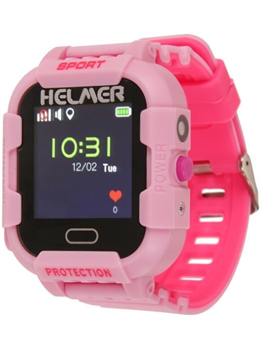 Helmer Orologio smart touch con localizzatore GPS e fotocamera - LK 708 rosa bambino